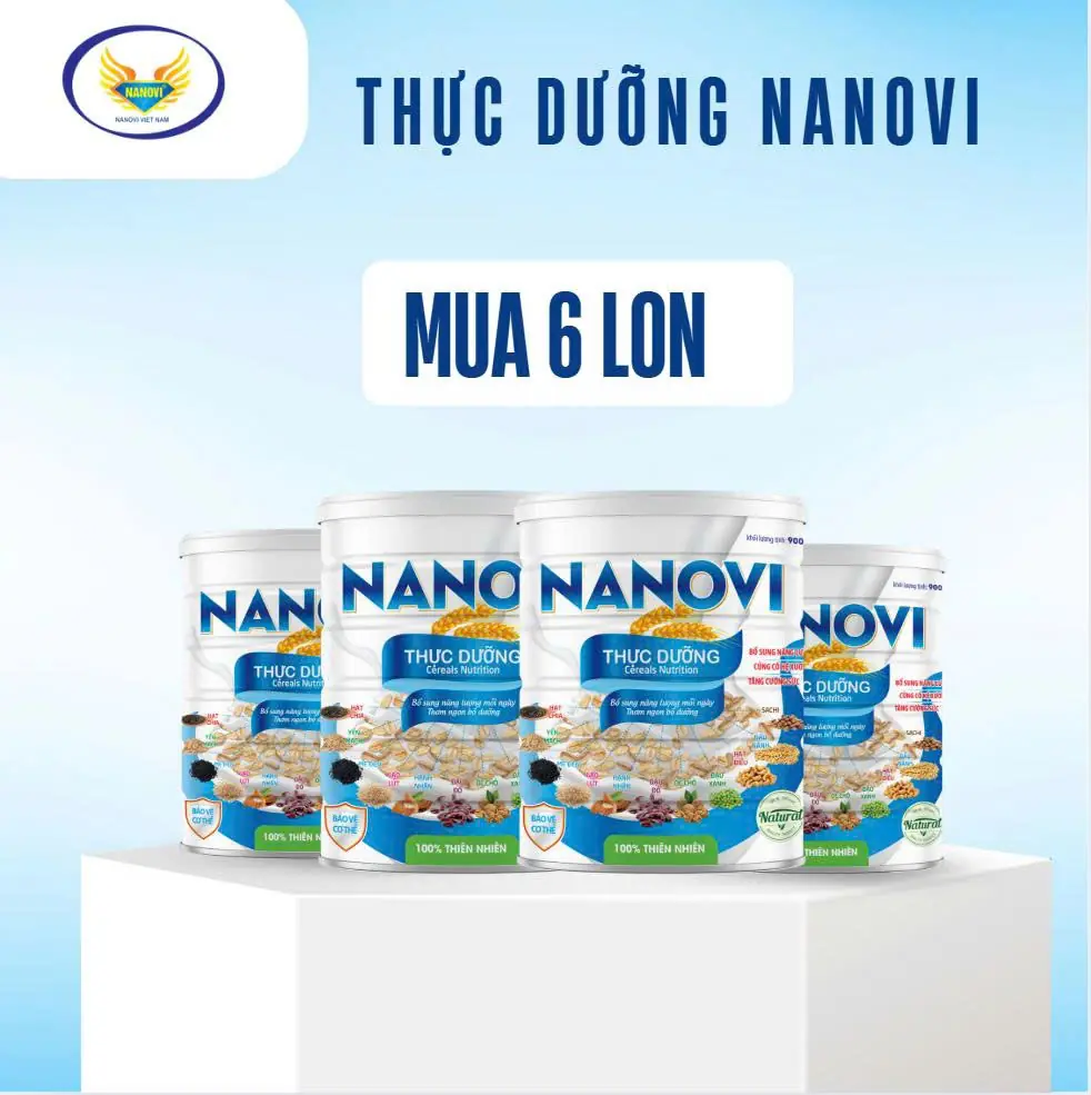 COMBO 6 LON THỰC DƯỠNG NANOVI 900G